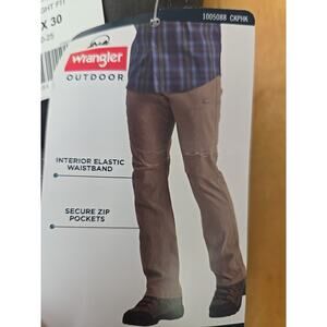 Wrangler Men's Performance Zip Cargo Pants Straight Fit Gray 34x30 NWT